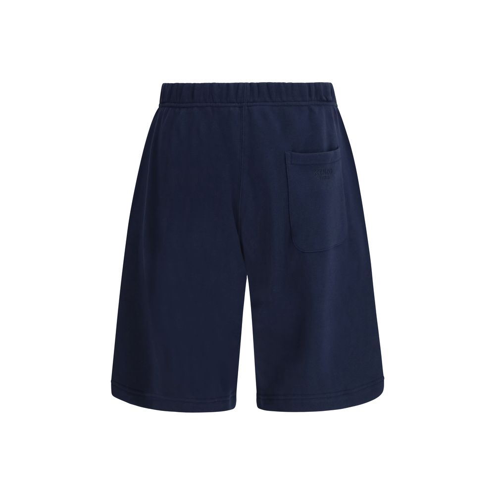 Kenzo Blaue Baumwoll-Bermudashorts-2