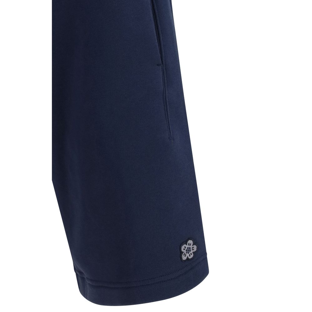 Kenzo Blaue Baumwoll-Bermudashorts-3