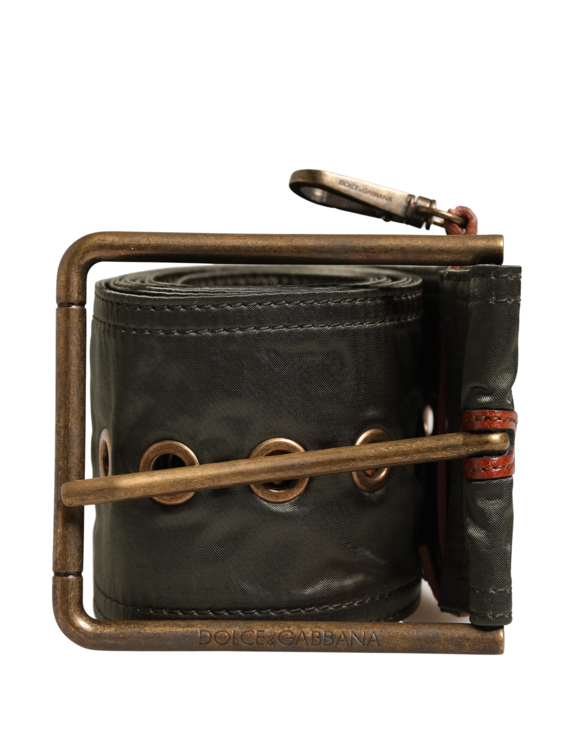 Dolce & Gabbana Men's Black Leather Belt with DG Metal Buckle-3
