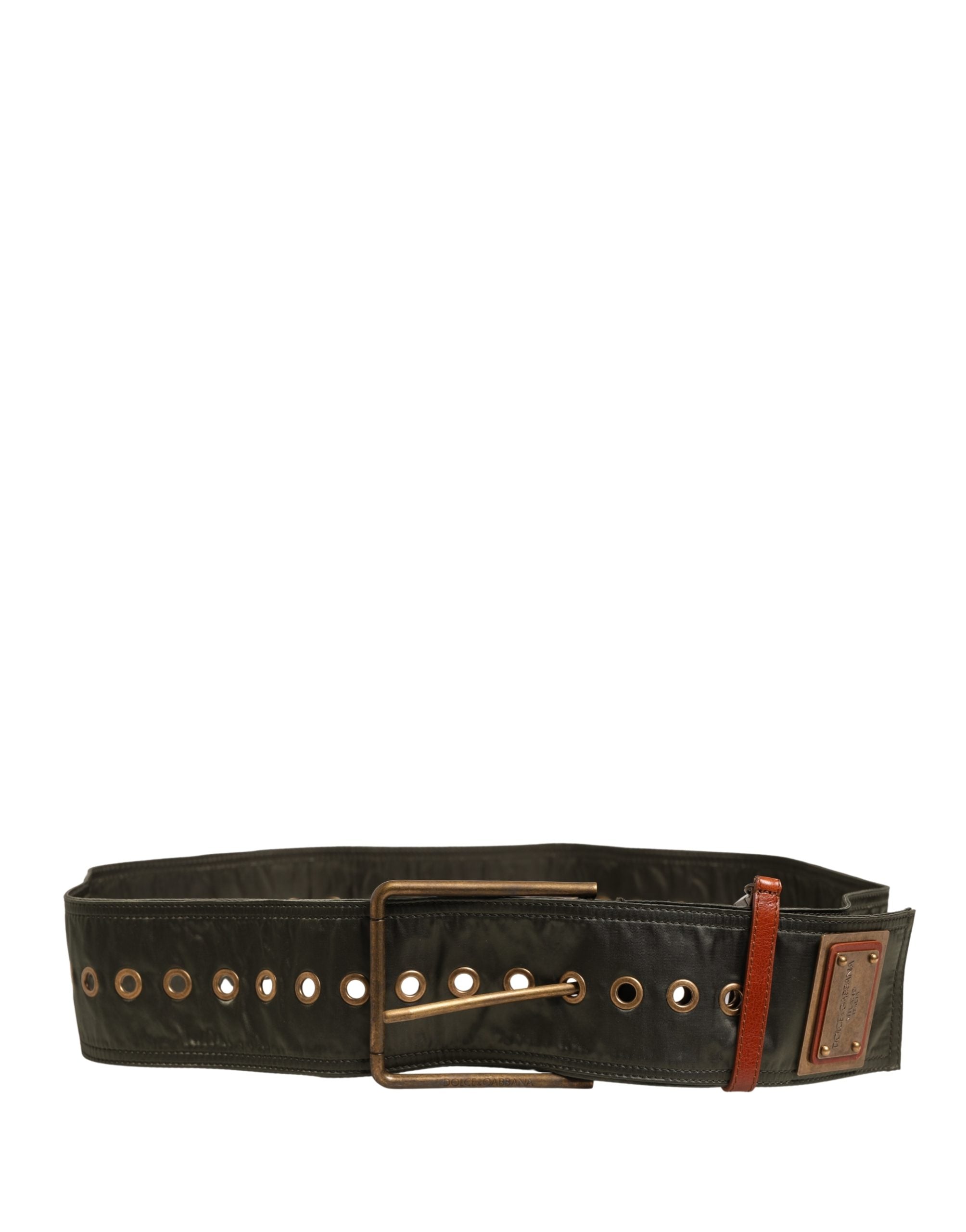 Dolce & Gabbana Men's Black Leather Belt with DG Metal Buckle-4