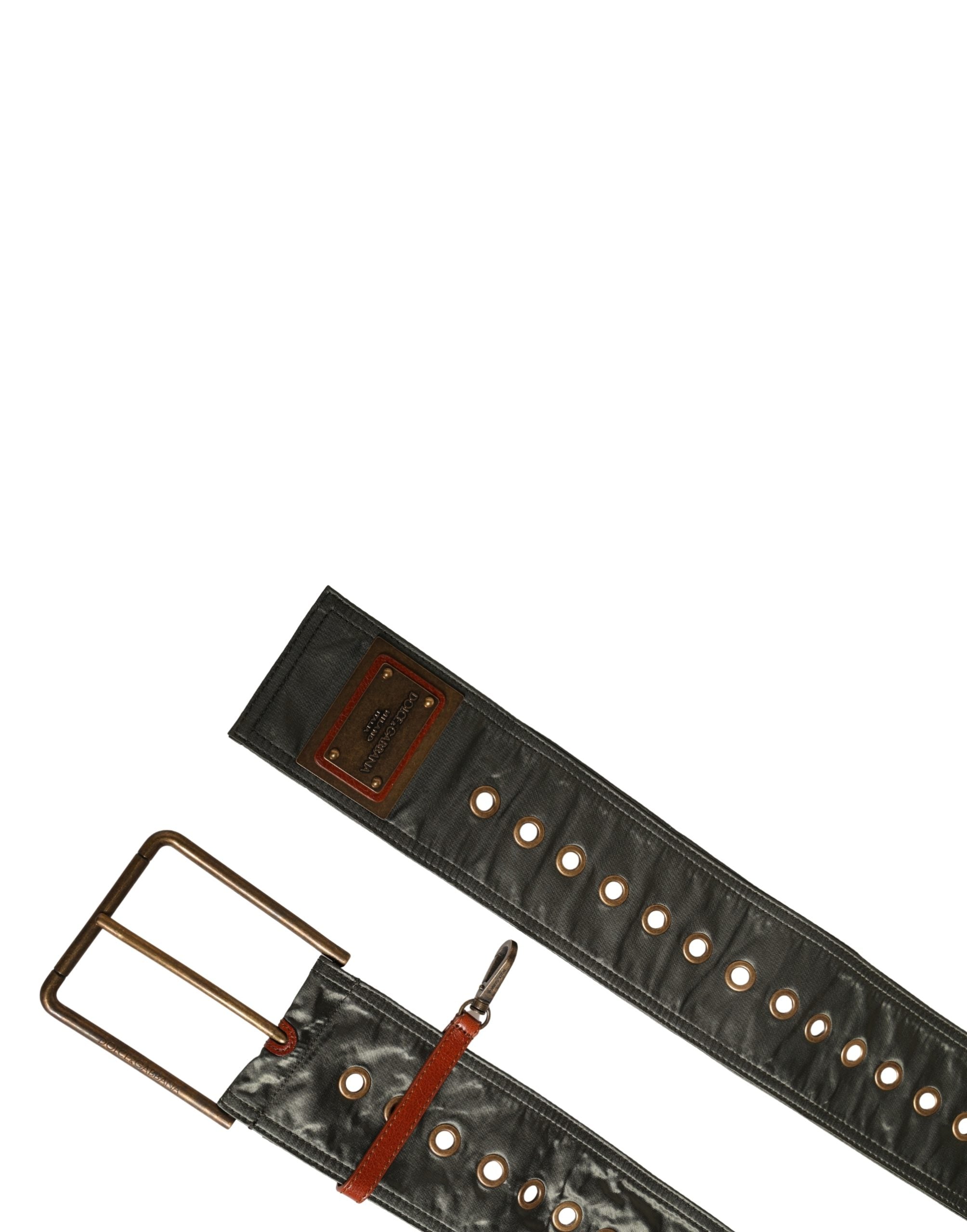Dolce & Gabbana Men's Black Leather Belt with DG Metal Buckle-8