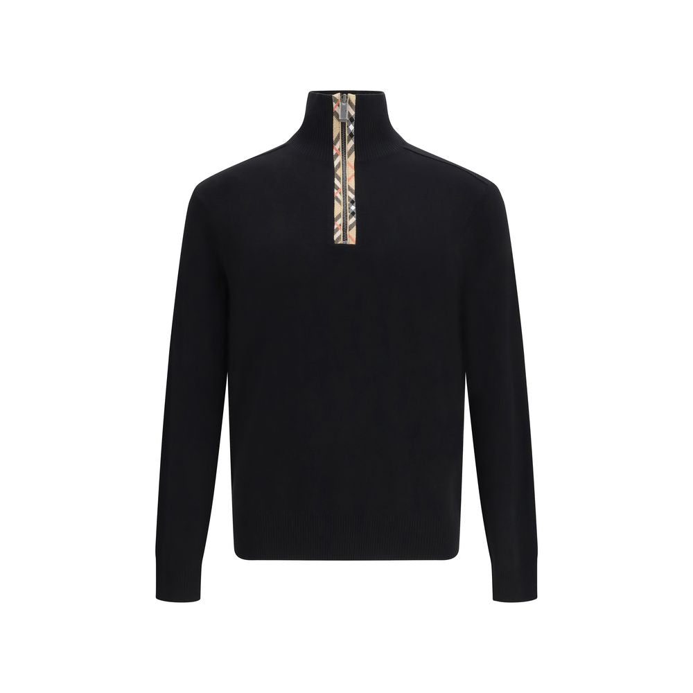 Burberry Schwarzer Wollpullover-1