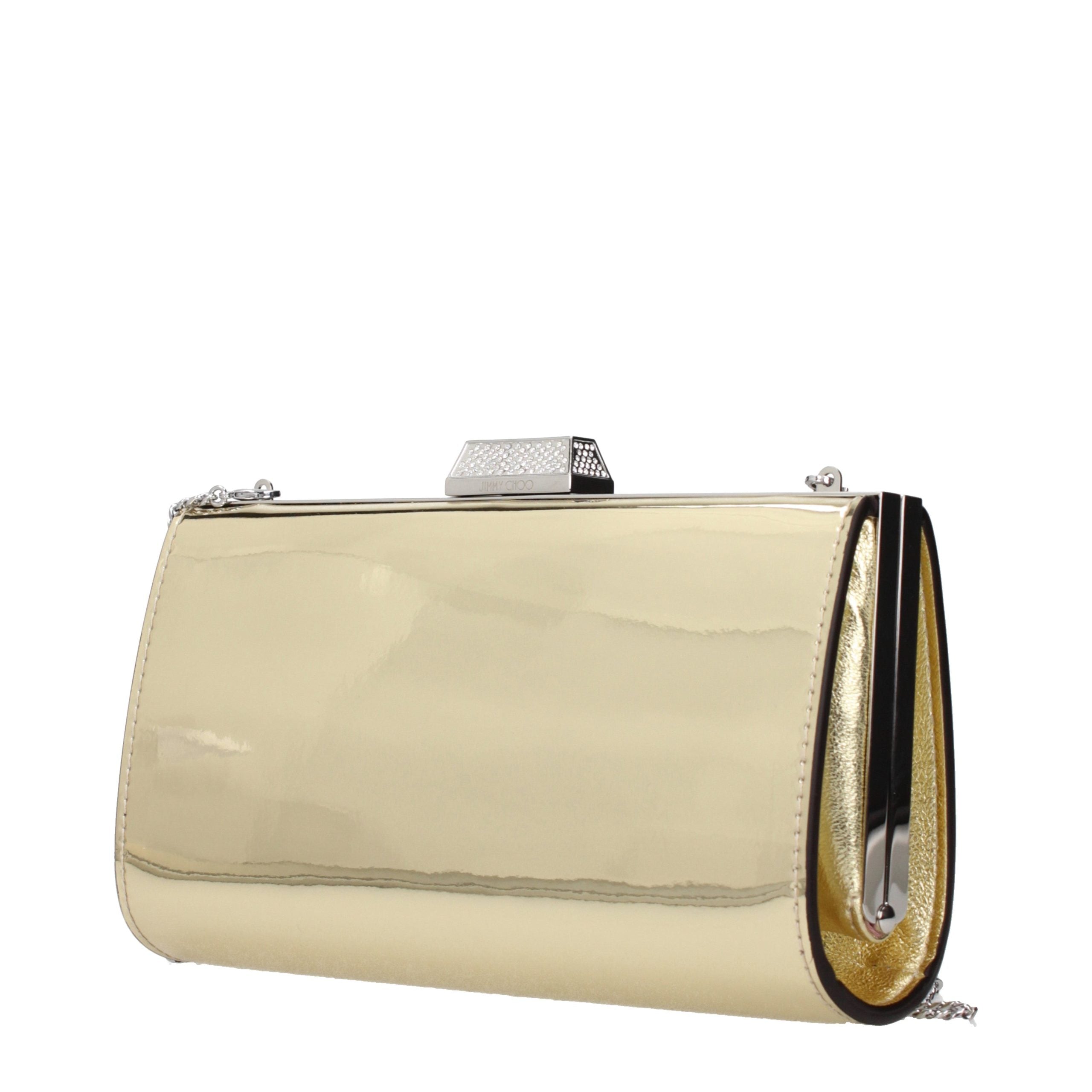 Jimmy Choo Goldene Leder-Clutch-2