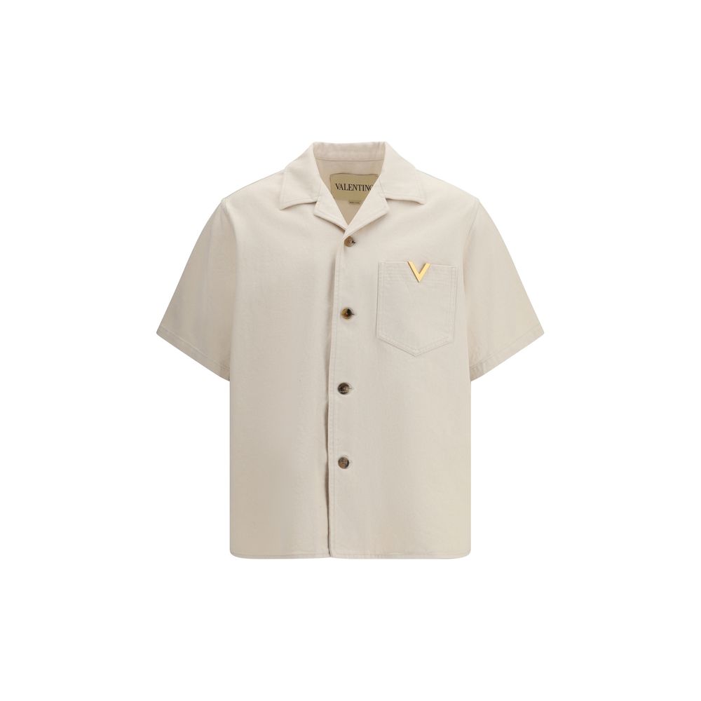 Valentino Beige Denim Shirt-1