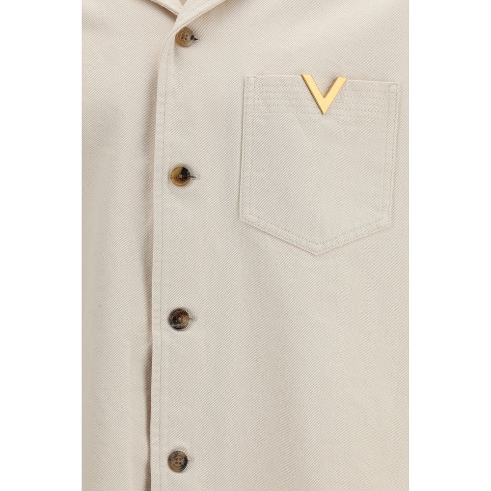 Valentino Beige Denim Shirt-3