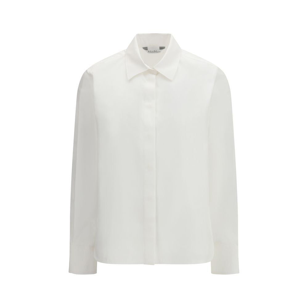 Max Mara White Cotton Shirt-1