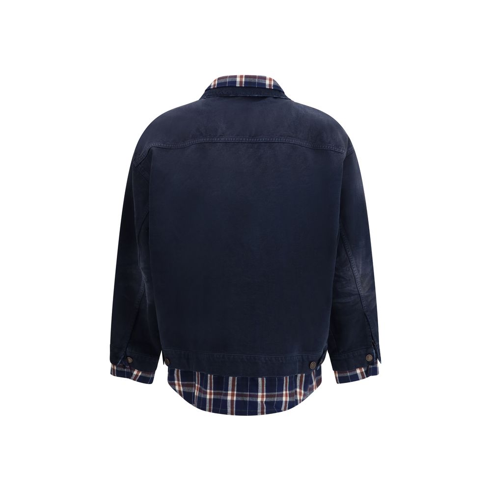Balenciaga Blue Cotton Denim Jacket-2