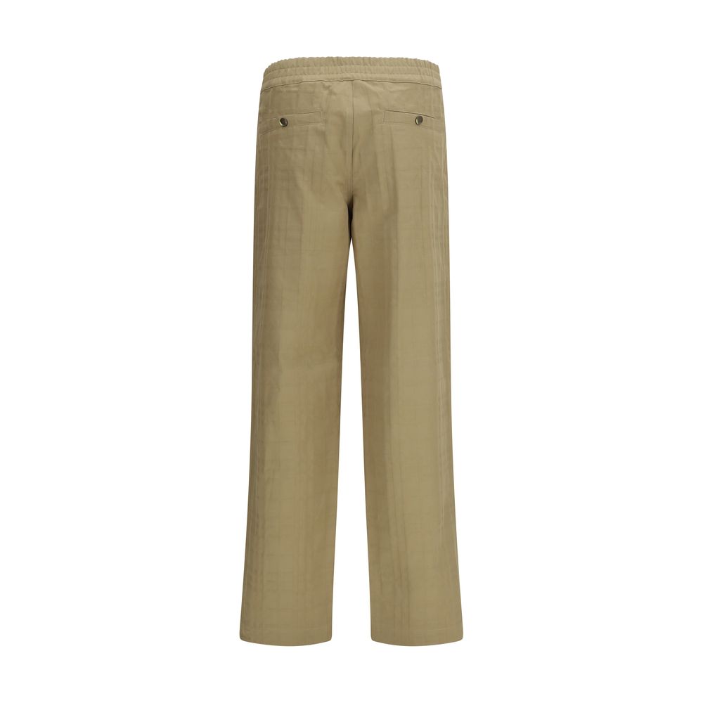 Burberry Beige Cotton Casual Trousers-2