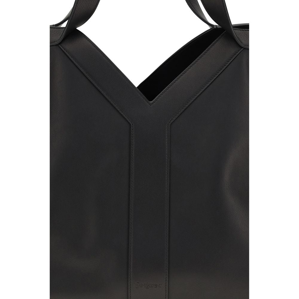 Saint Laurent Black Bos Taurus Calfskin Shoulder Bag-4
