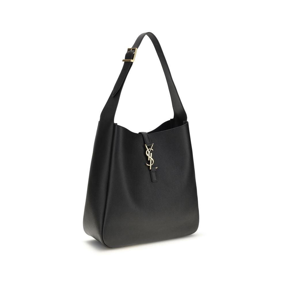 Saint Laurent Black Bos Taurus Calfskin Shoulder Bag-2