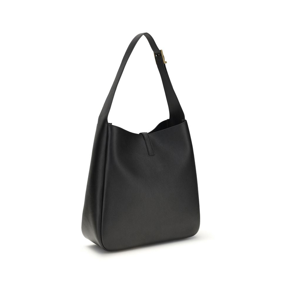 Saint Laurent Black Bos Taurus Calfskin Shoulder Bag-3