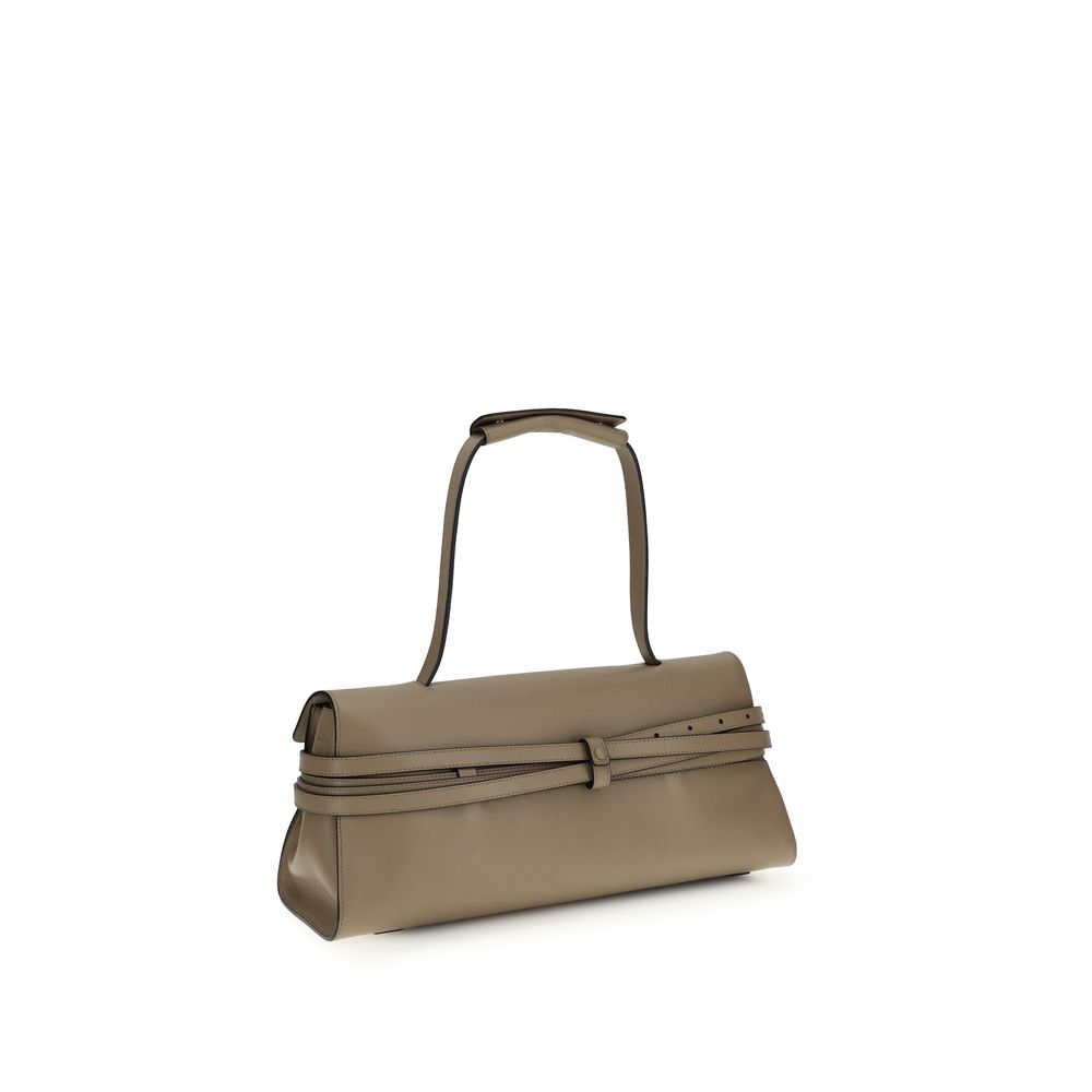 Moschino Beige Calf Leather Bos Taurus Shoulder Bag-3