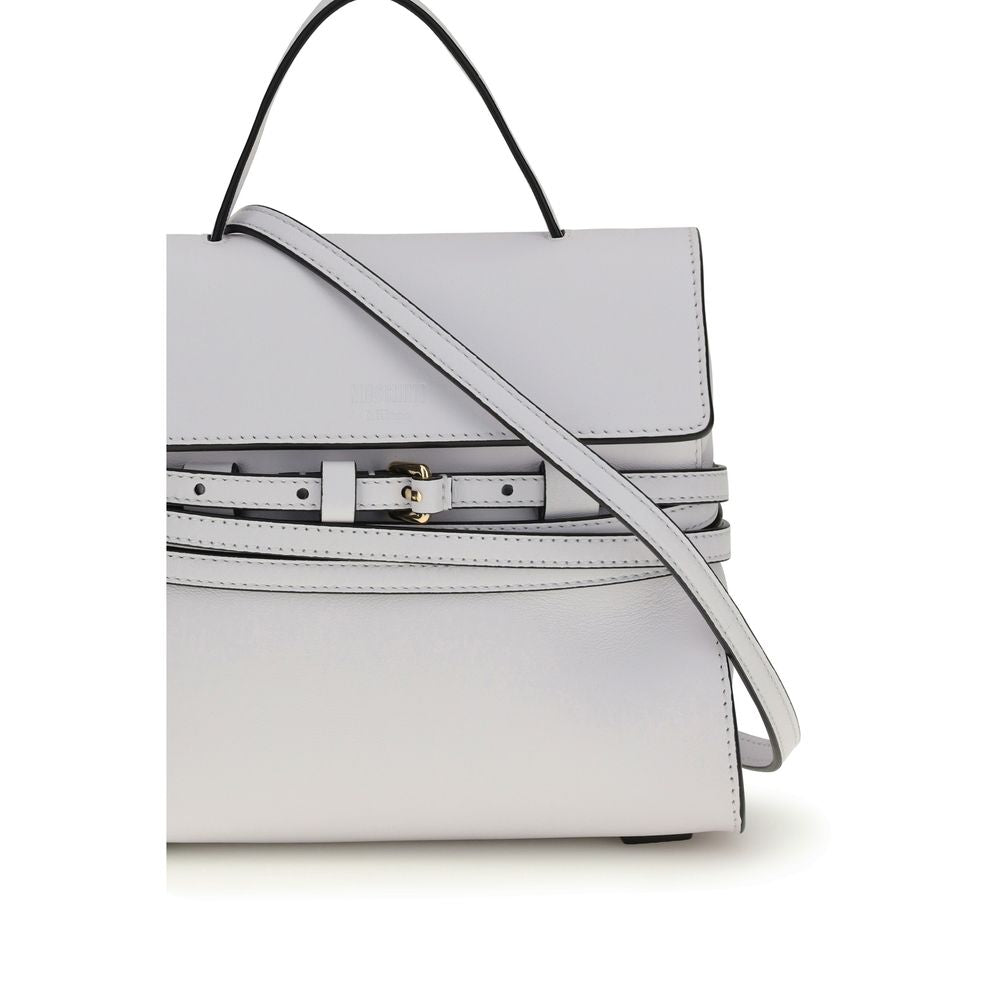 Moschino White Calfskin Bos Taurus Handbag-4