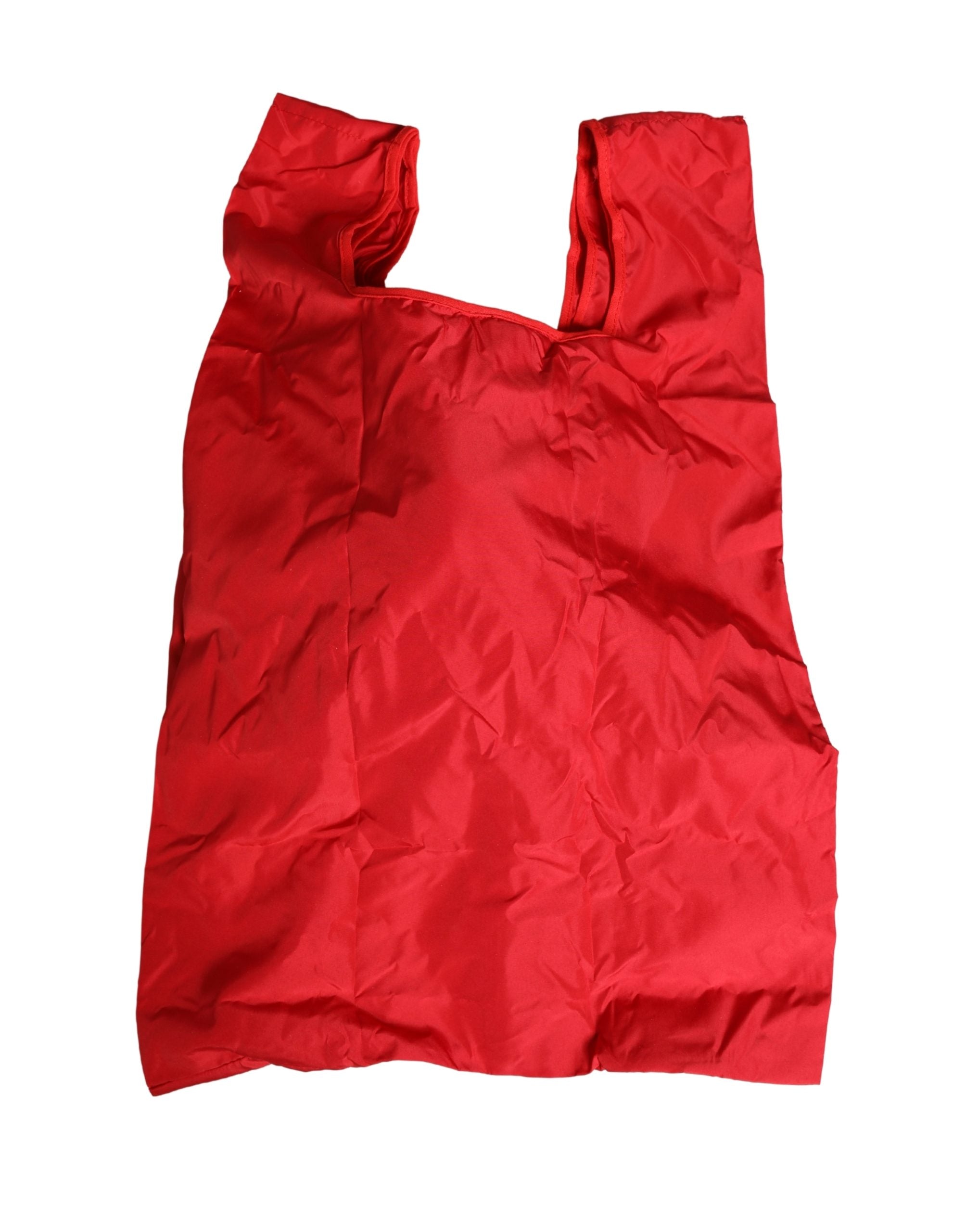 Dolce & Gabbana Men's Red Polyester Panda Print Tote Bag, Ecobag-6