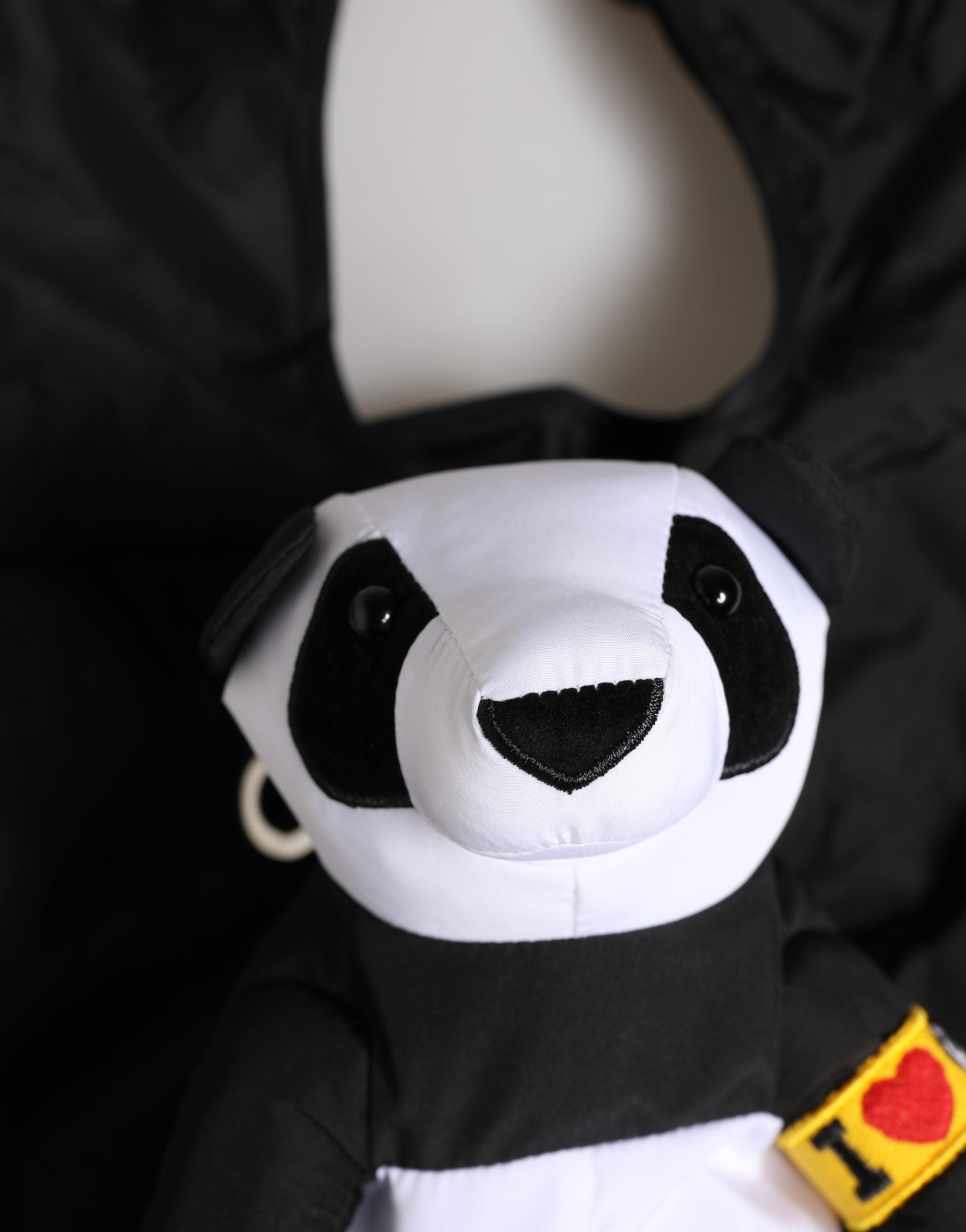 Dolce & Gabbana Men's Black Polyester Panda Fabric Tote Bag "Ecobag"-4