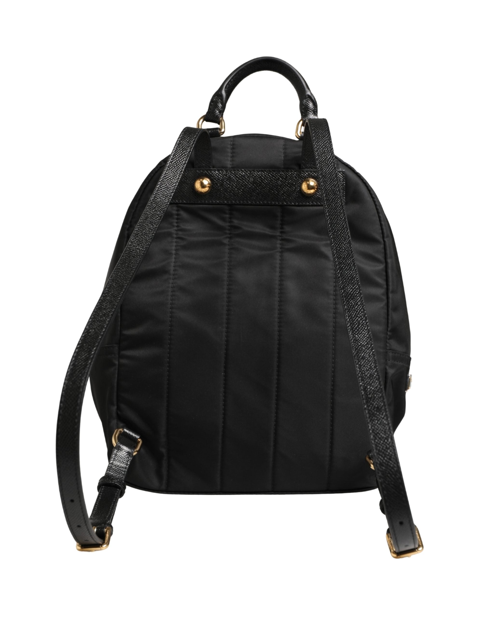 Dolce & Gabbana VULCANO Black Nylon Embellished #DGFAMILY Backpack Bag-6