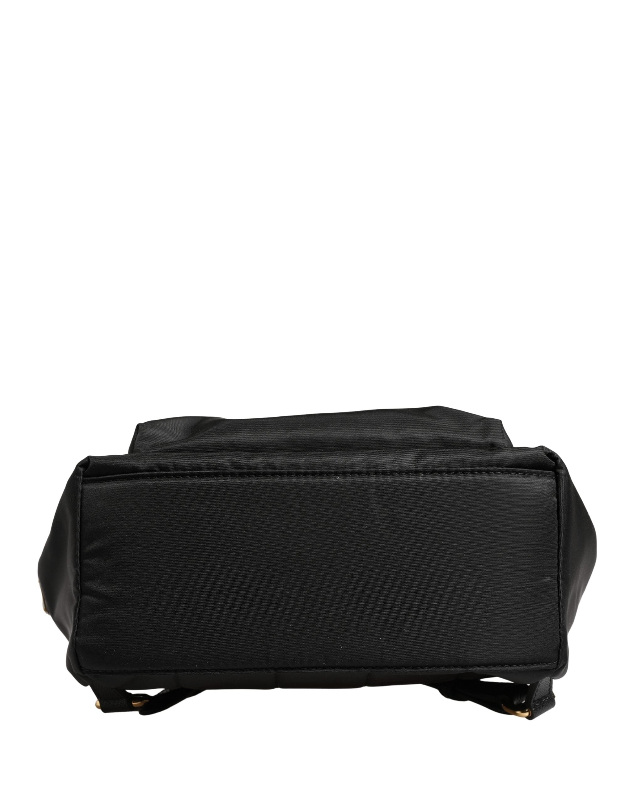 Dolce & Gabbana VULCANO Black Nylon Embellished #DGFAMILY Backpack Bag-7