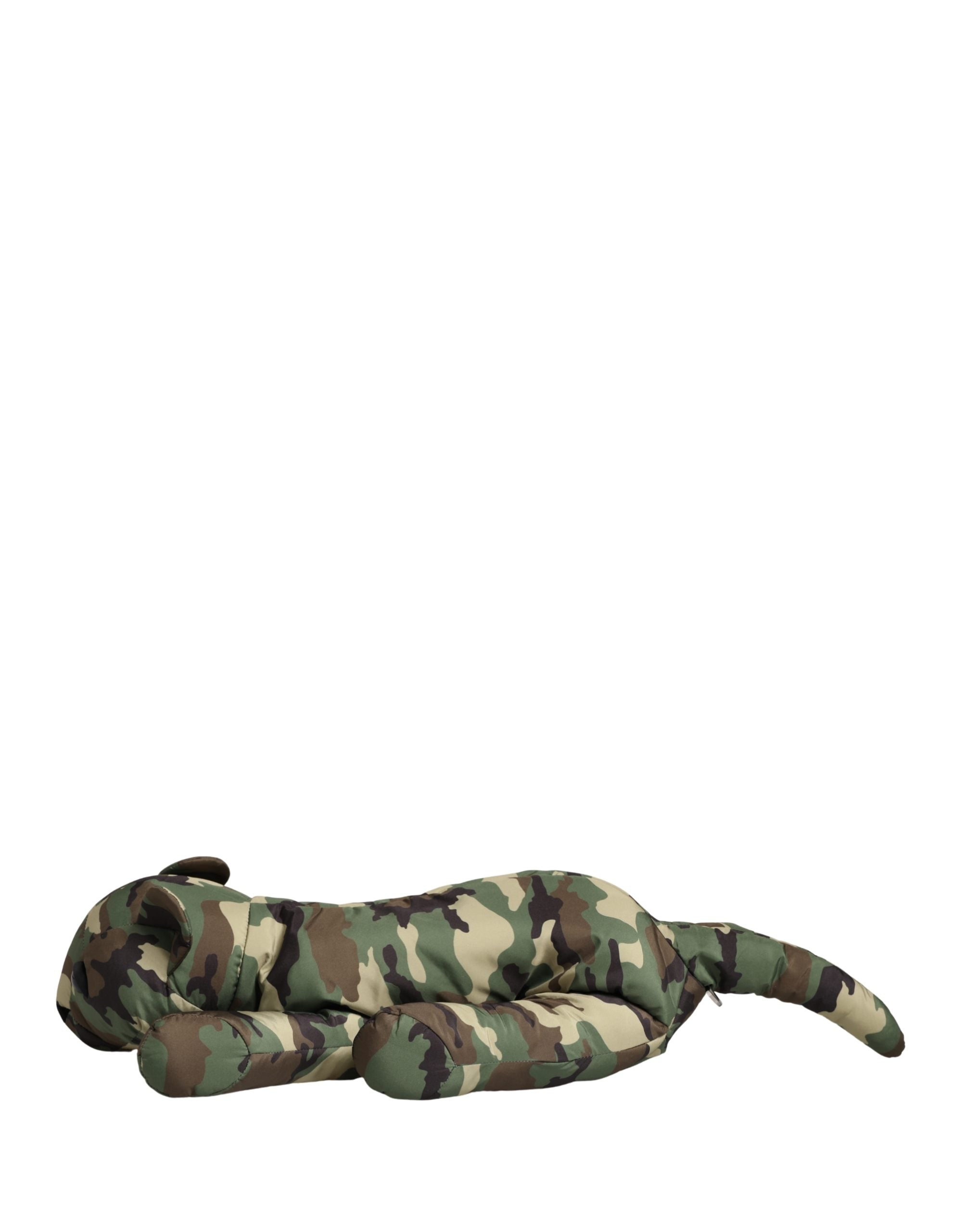 Dolce & Gabbana Belt Bag in Multicolor Camouflage with Animal Silhouette-5