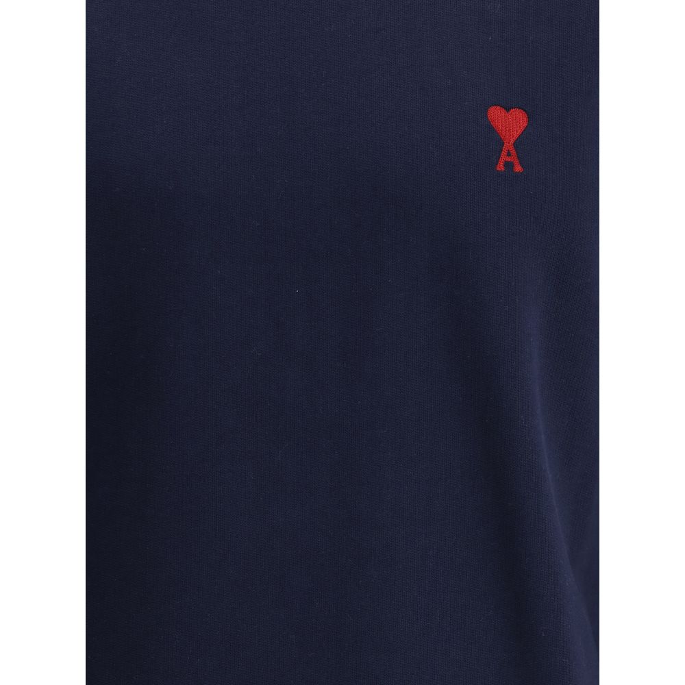 Ami Paris Blauer Baumwoll-Sweatshirt-3
