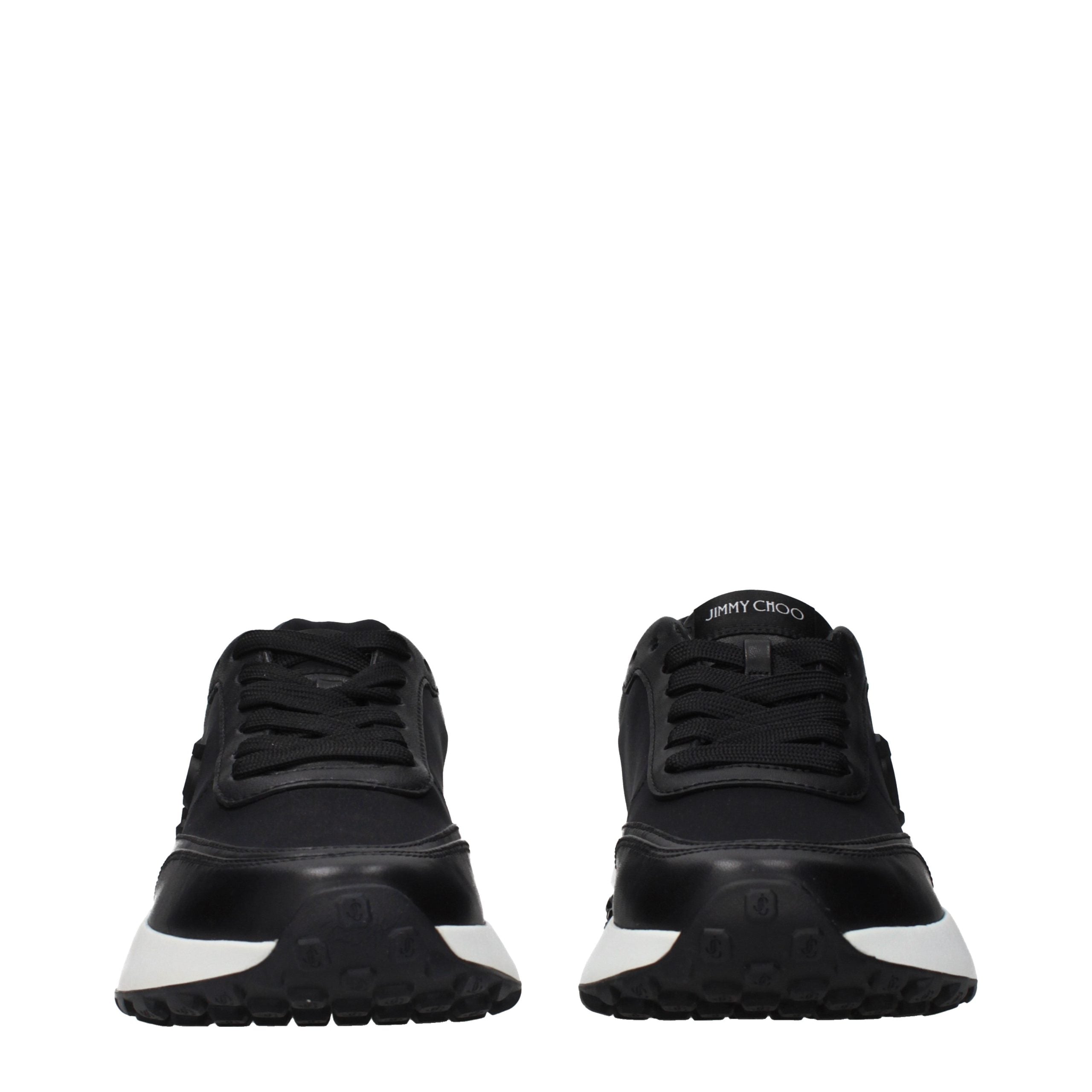 Jimmy Choo Schwarze Stoff-Sneaker-3