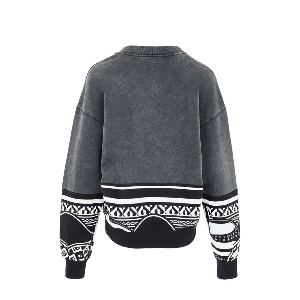 Dolce & Gabbana Black Cotton Sweatshirt-2