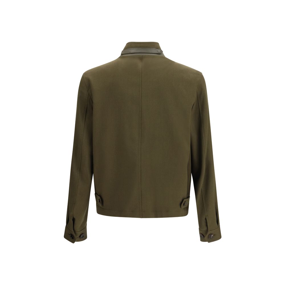 Tom Ford Two-Tone Fleece Wool Biker Jacket-2