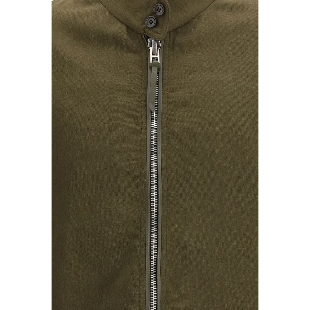 Tom Ford Two-Tone Fleece Wool Biker Jacket-3
