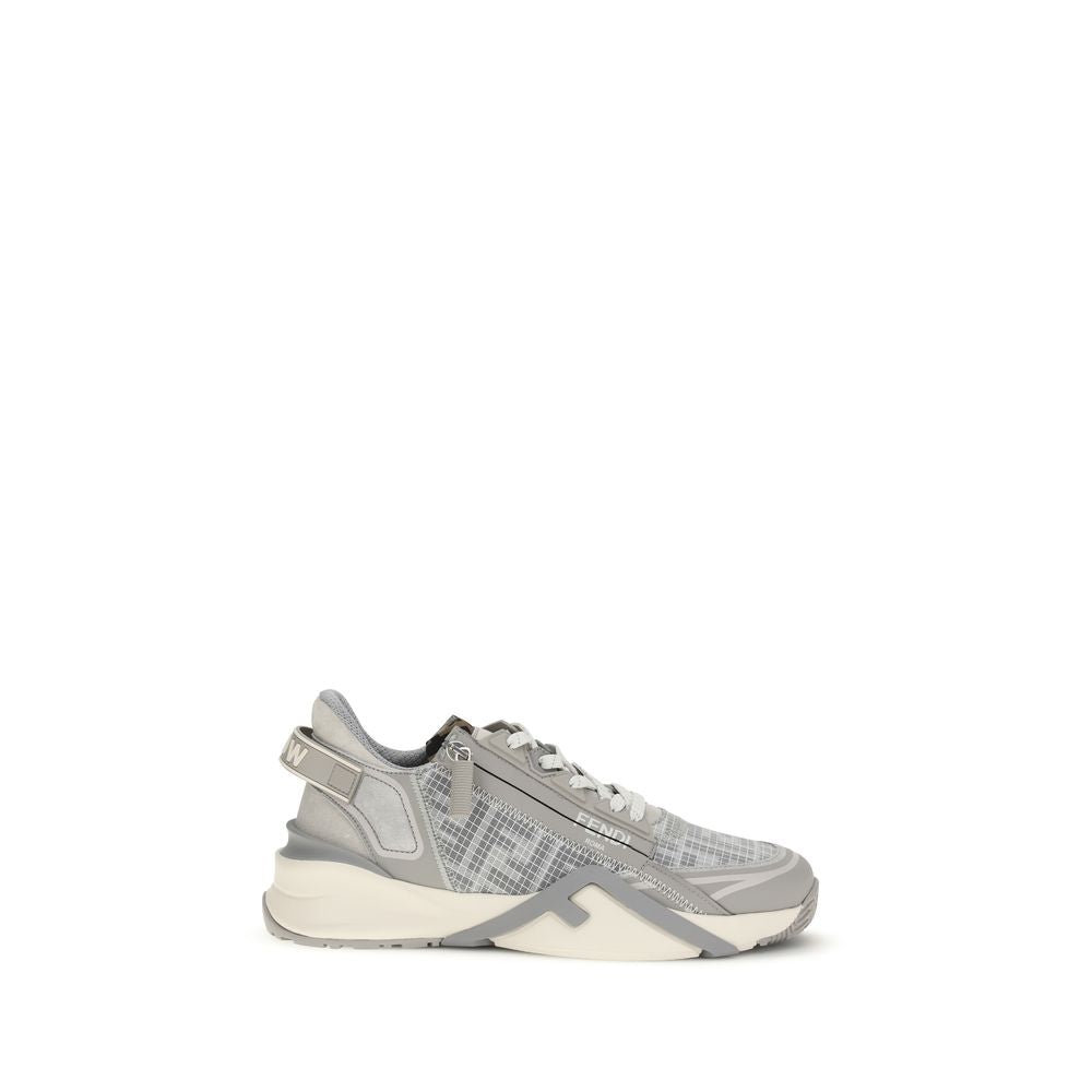 Fendi Grey Bos Taurus Calfskin Athletic Sneakers-1
