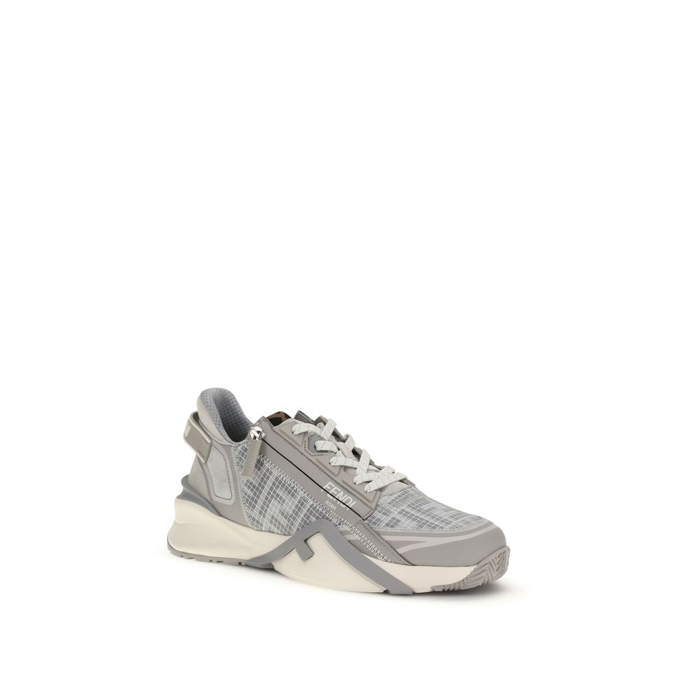 Fendi Grey Bos Taurus Calfskin Athletic Sneakers-2
