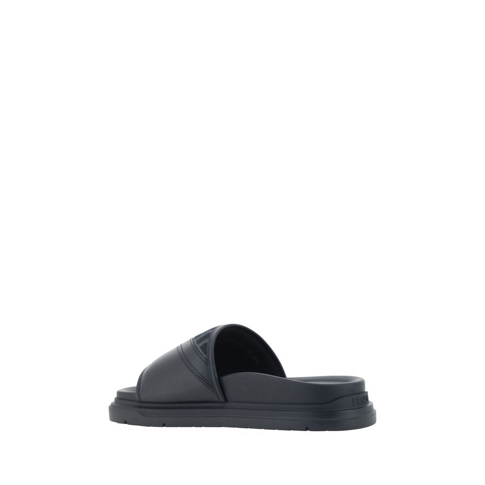Fendi Graue Stoff-Sandalen-3