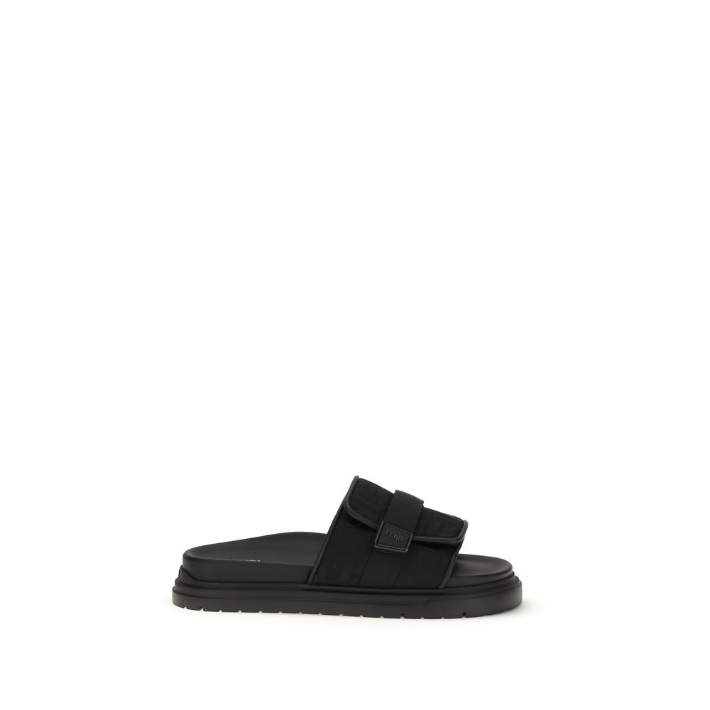Fendi black polyamide sandals-1