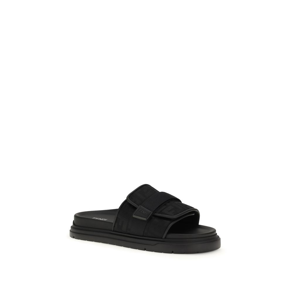 Fendi black polyamide sandals-2
