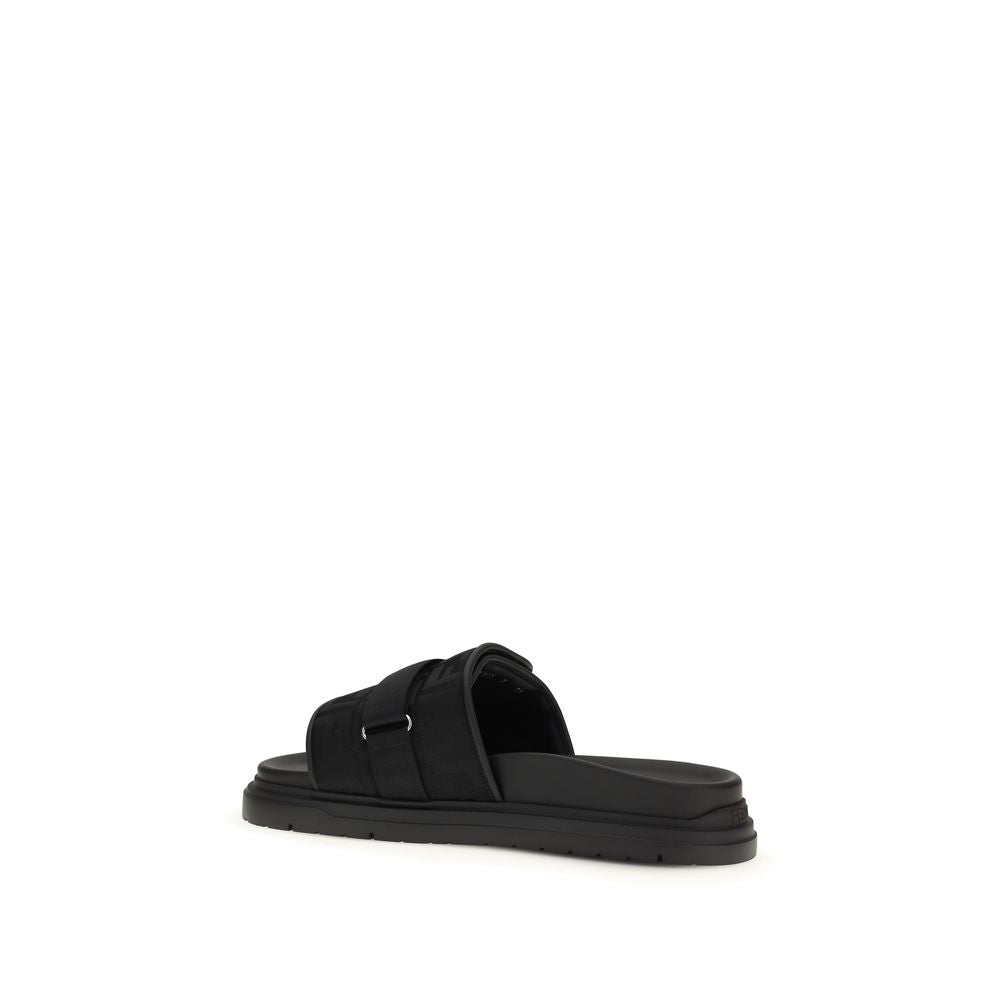 Fendi black polyamide sandals-3