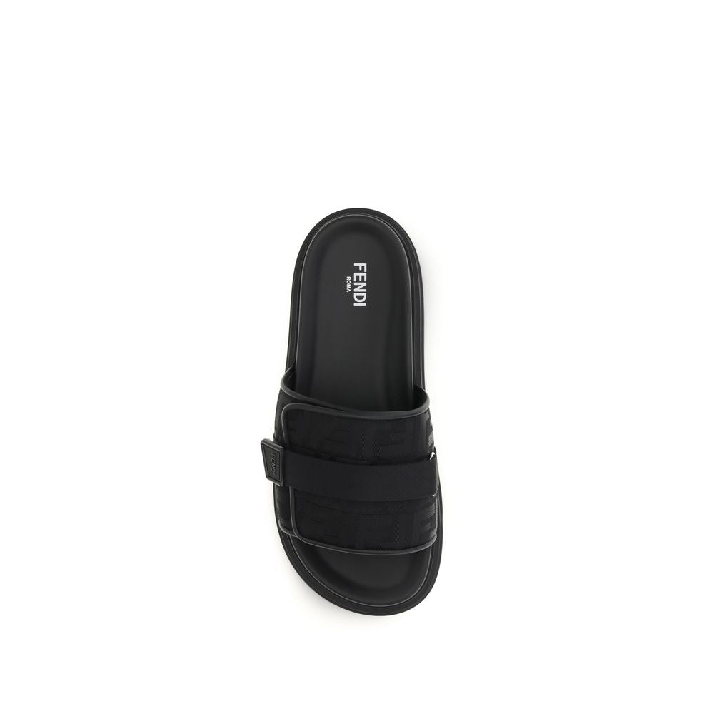 Fendi black polyamide sandals-4