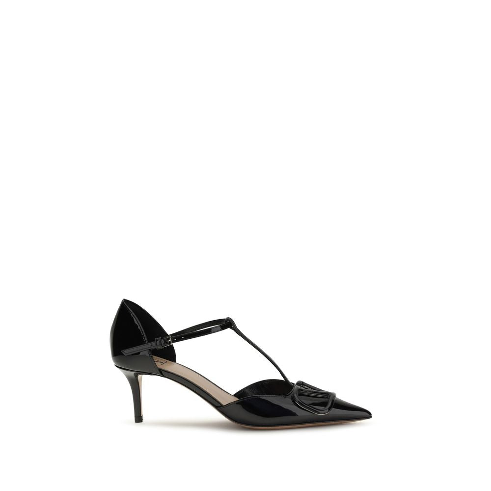 Valentino Garavani Schwarze Pumps aus Kalbsleder Bos Taurus mit hohem Absatz-1