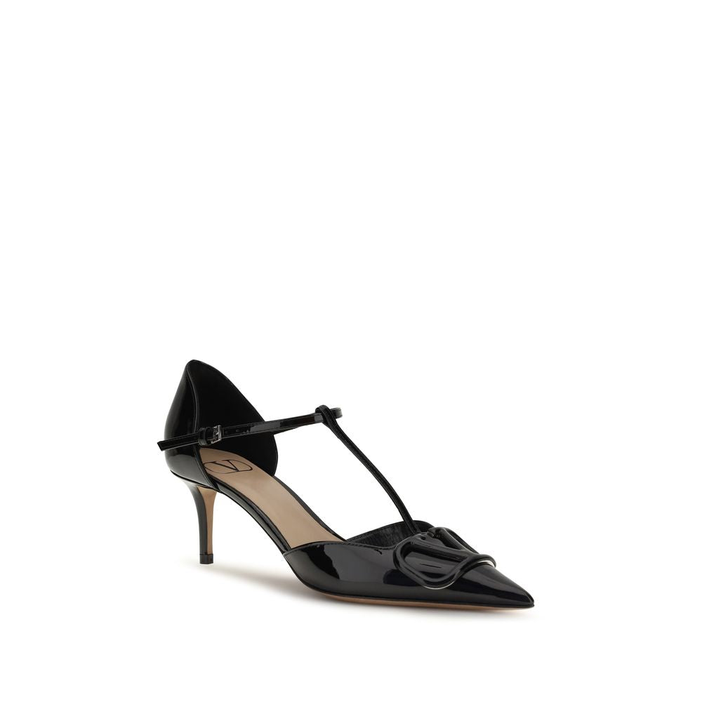 Valentino Garavani Schwarze Pumps aus Kalbsleder Bos Taurus mit hohem Absatz-2
