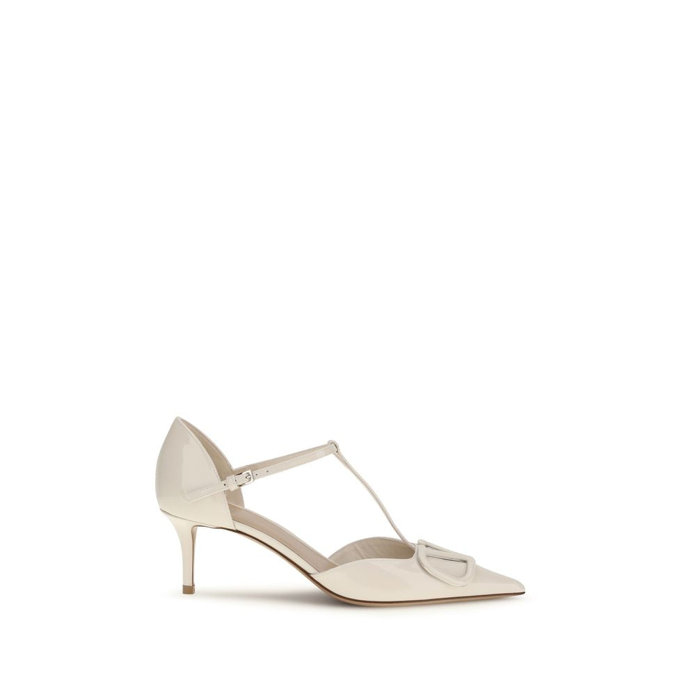 Valentino Garavani black calfskin pumps Bos Taurus with high heels-1
