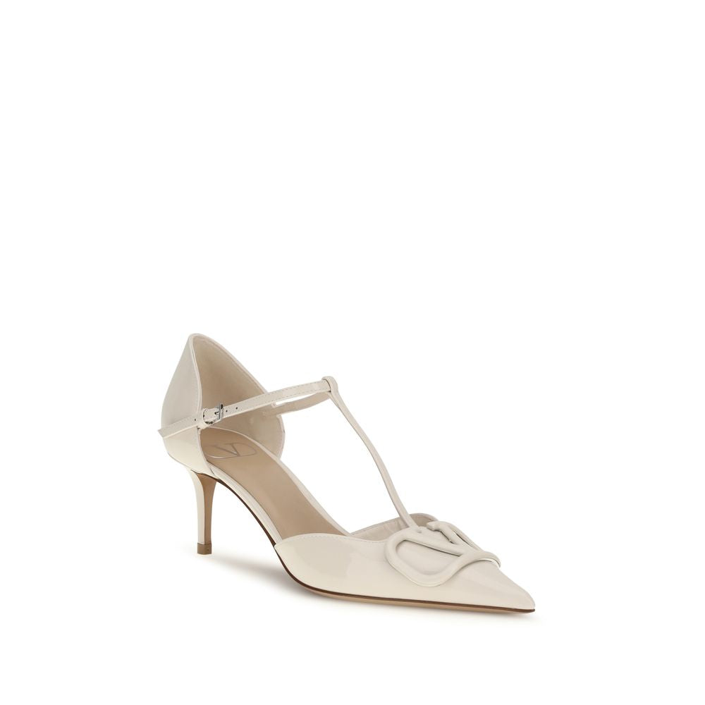 Valentino Garavani black calfskin pumps Bos Taurus with high heels-2