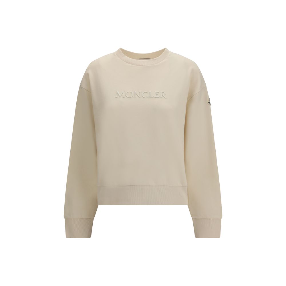 Moncler Beige Cotton Sweatshirt-1