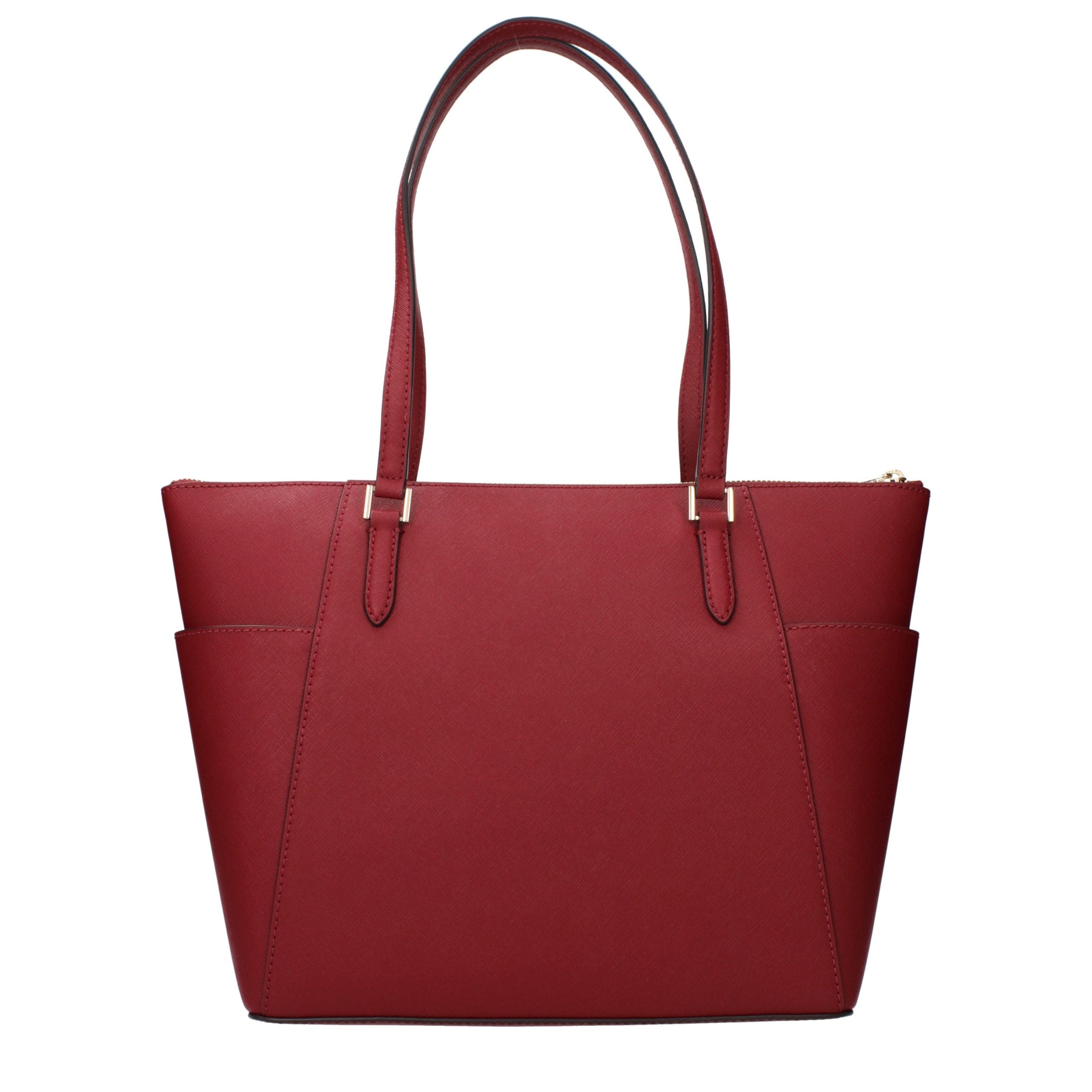 Michael Kors Rote Leder Schultertasche-3