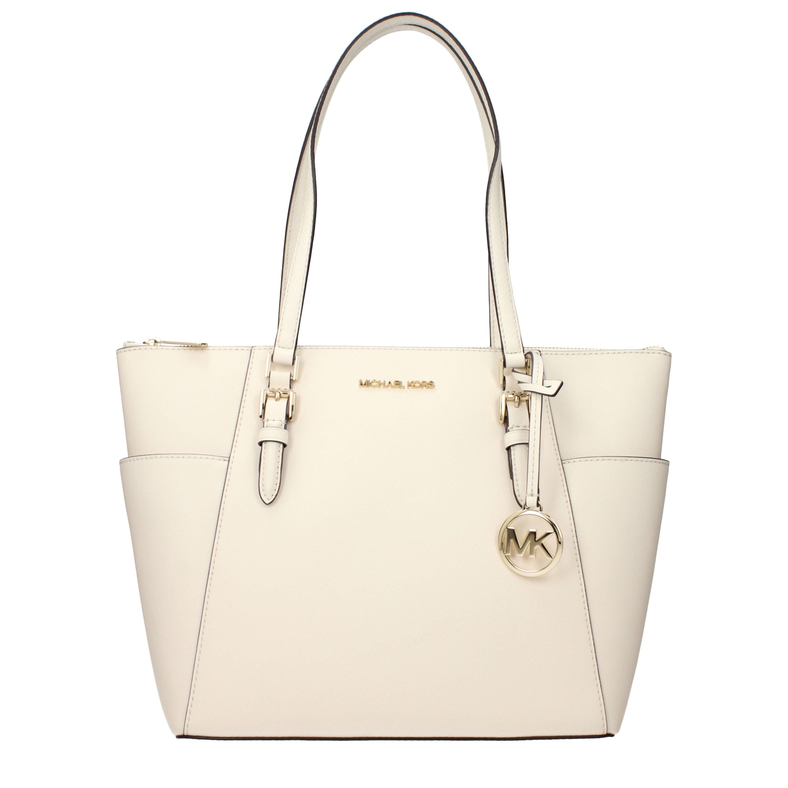 Michael Kors Beige Leather Shoulder Bag-1