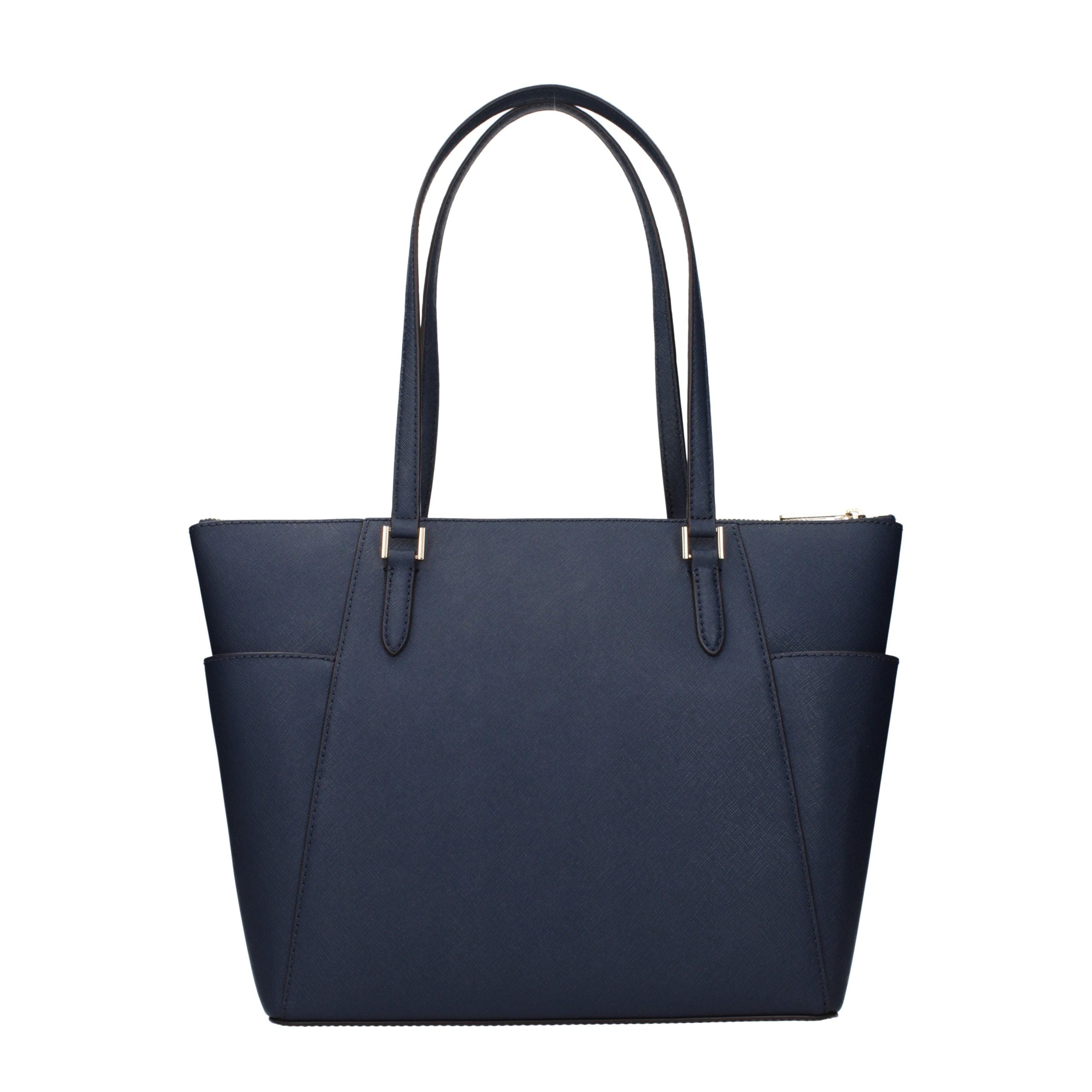 Michael Kors Schultertasche aus blauem Leder-3