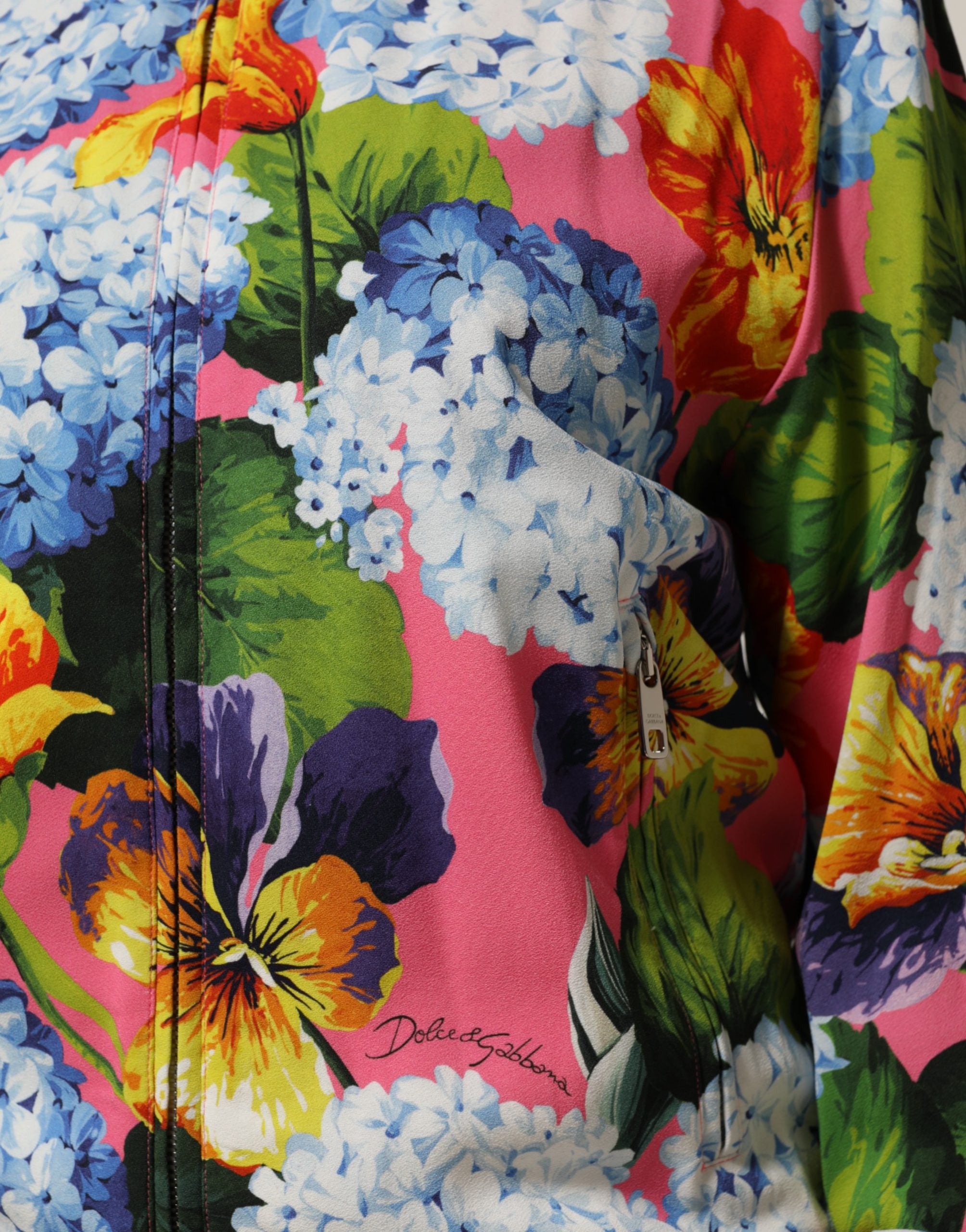 Dolce & Gabbana Multicolor Floral Print Zip Cardigan-6