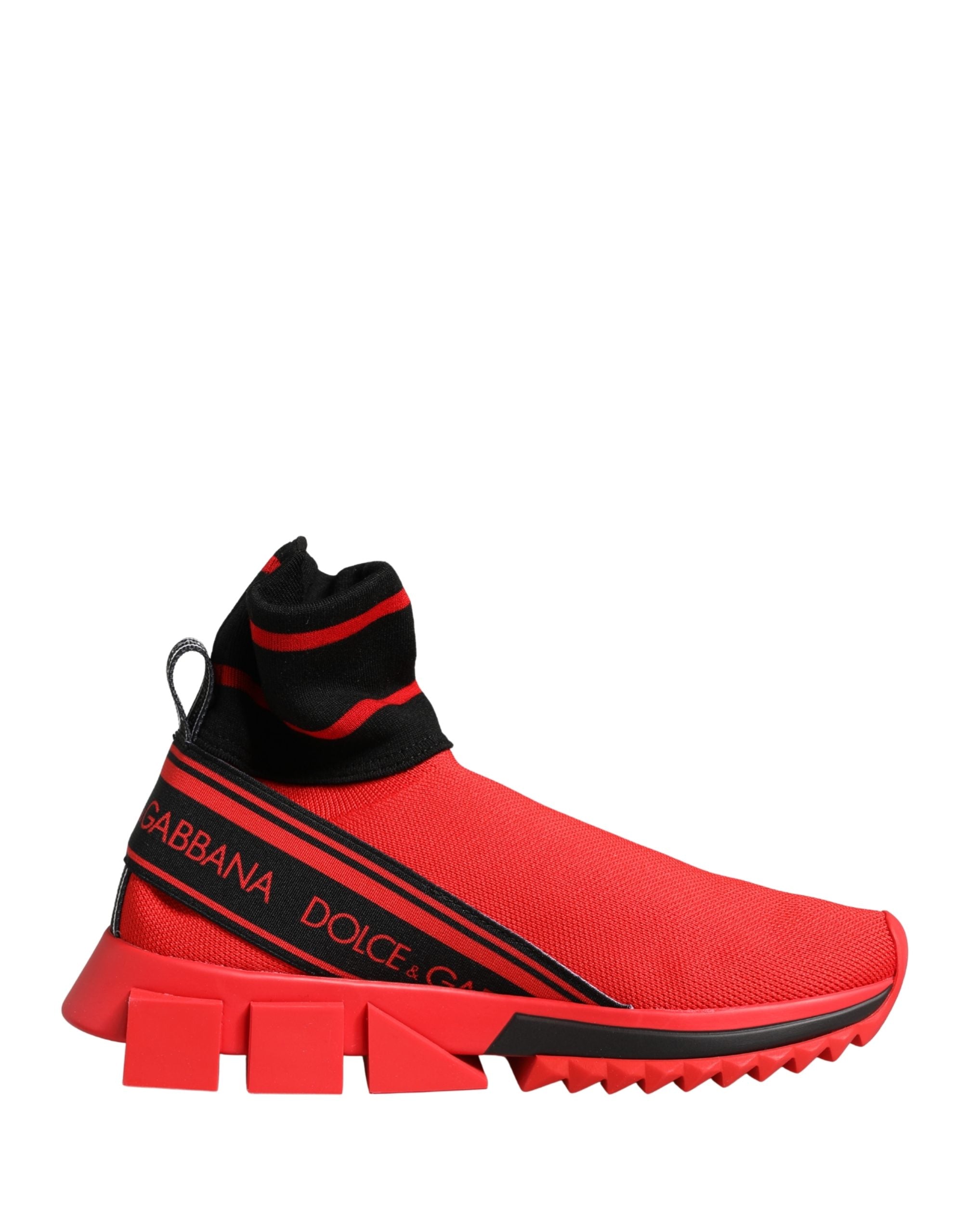 Dolce & Gabbana Red Black Sorrento Sock Sneakers Shoes-1