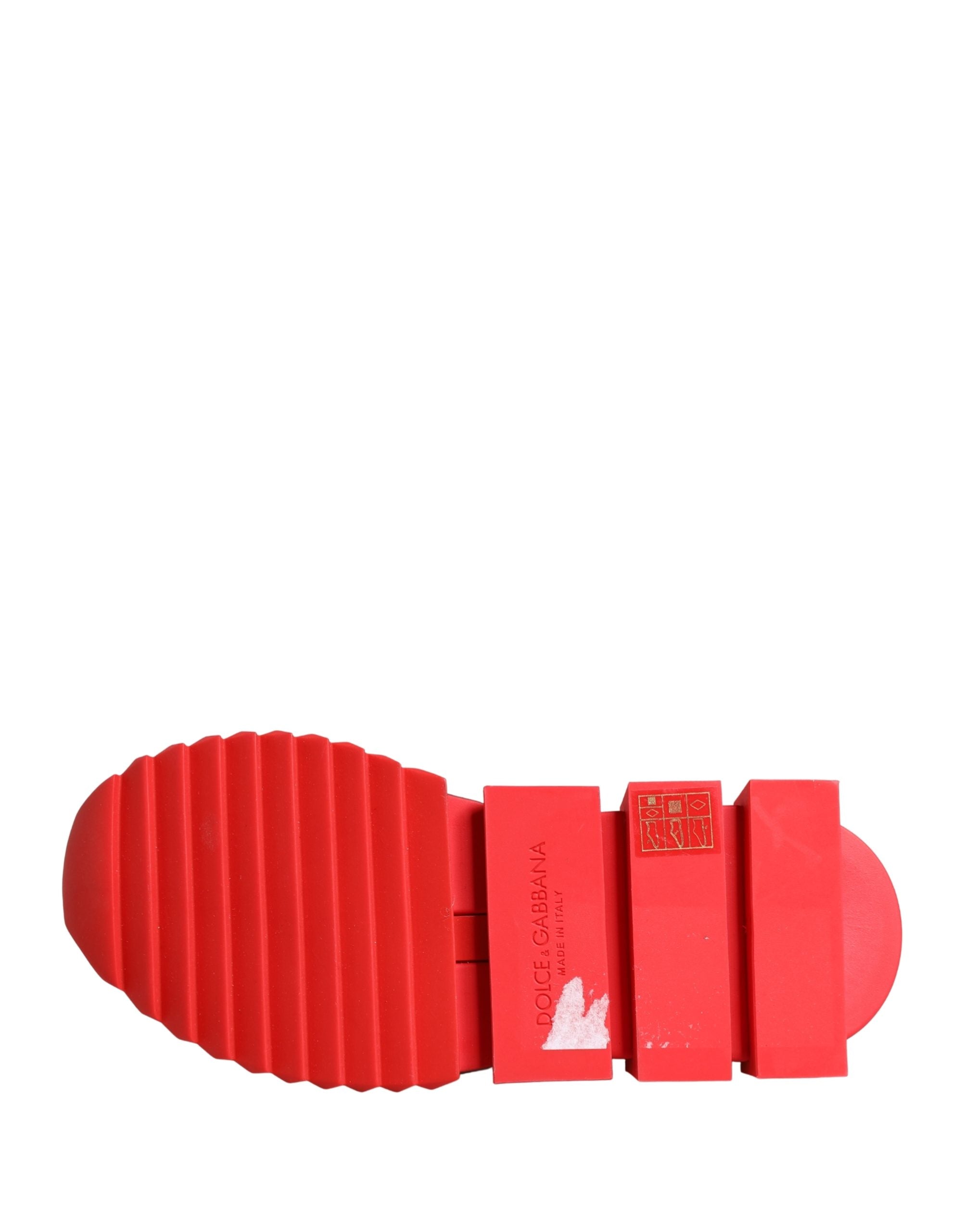 Dolce & Gabbana Red Black Sorrento Sock Sneakers Shoes-8