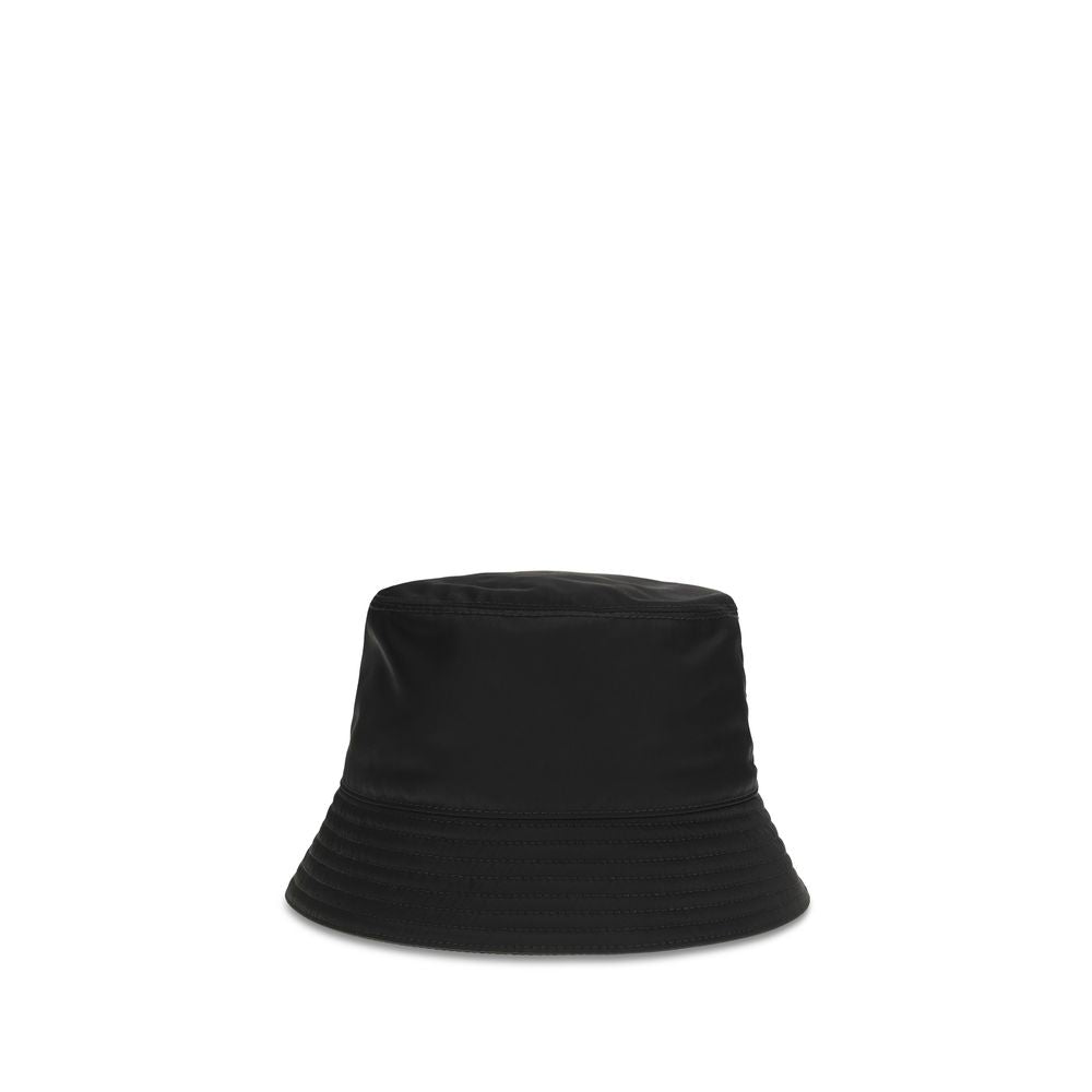 Prada Black Recycled Polyamide Bucket Hat-2