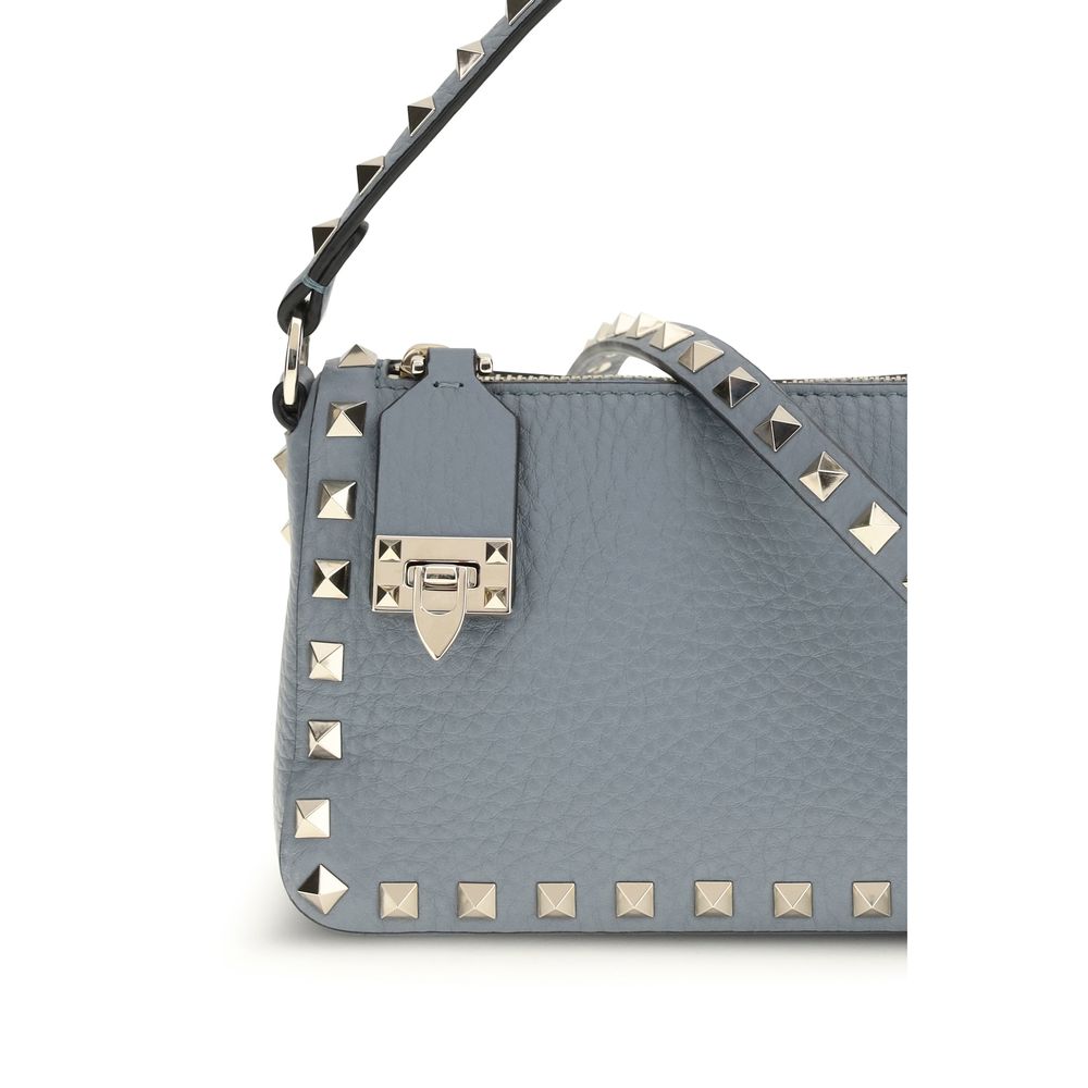 Valentino Garavani shoulder bag in blue calfskin leather, Bos Taurus-4