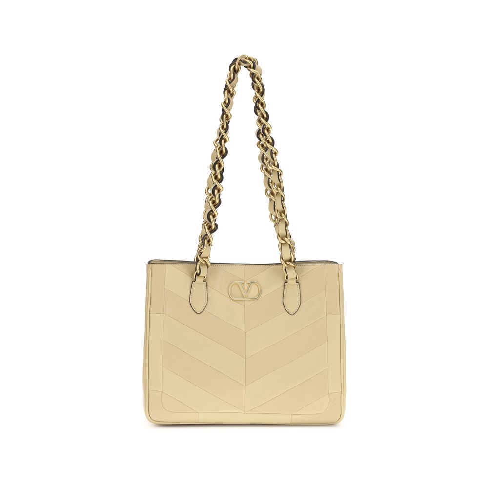 Valentino Garavani shoulder bag in gold-tone nappa leather / calfskin-1