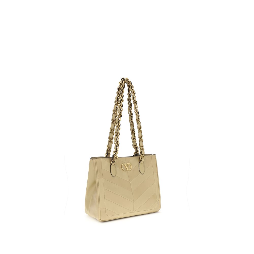 Valentino Garavani shoulder bag in gold-tone nappa leather / calfskin-2