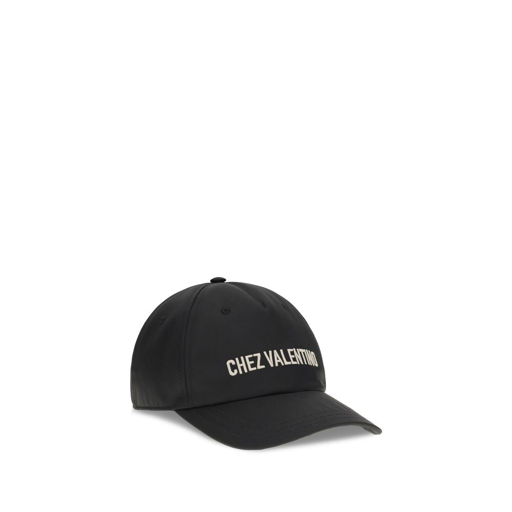 Valentino Garavani Black Cotton Baseball Cap-2